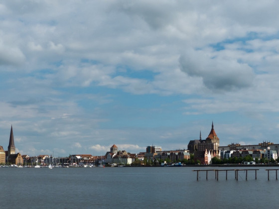 Blick auf die Hansestadt Rostock